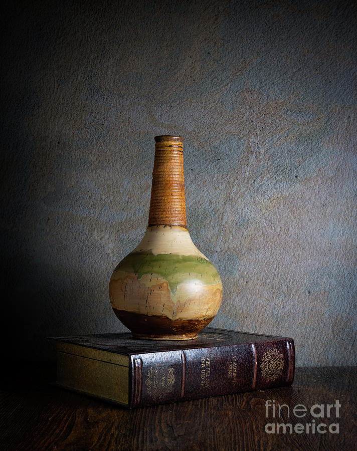 Vase and Book Photograph by Patti Schulze