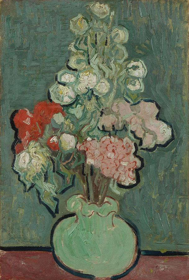 Vase Of Flowers Auvers Sur Oise June 1890 Vincent Van Gogh 1853  1890 Painting