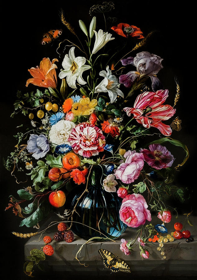 Vase of Flowers by Jan Davidszoon de Heem Photograph by Carlos Diaz