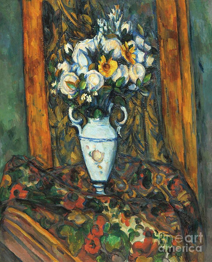 Vase of flowers, Paul Cezanne Photograph by Roberto Morgenthaler - Fine ...