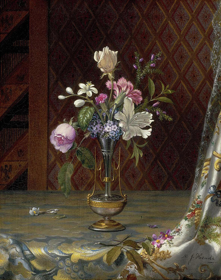 Vase of Mixed Flowers Painting by Martin Johnson Heade