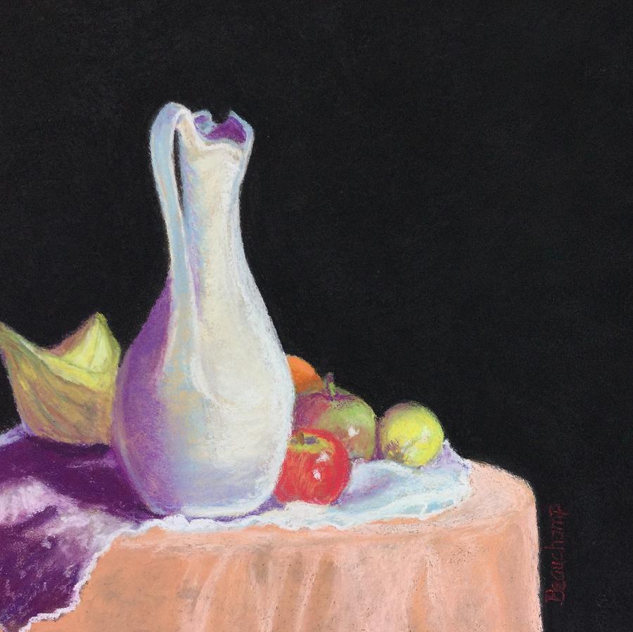 Vase with Fruit Pastel by Nancy Beauchamp