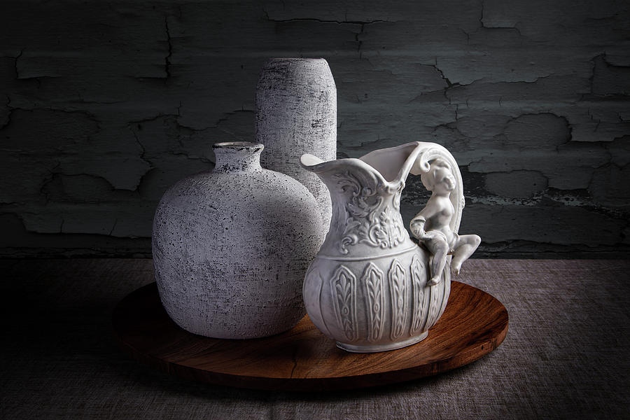 Vase Photograph - Vases and Decorative Pitcher by Tom Mc Nemar