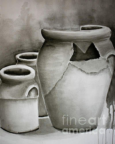 Vases  Drawing by Nicole Robles