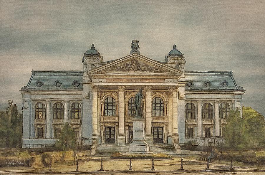 Vasile Alecsandri National Theater Painting by Jeffrey Kolker