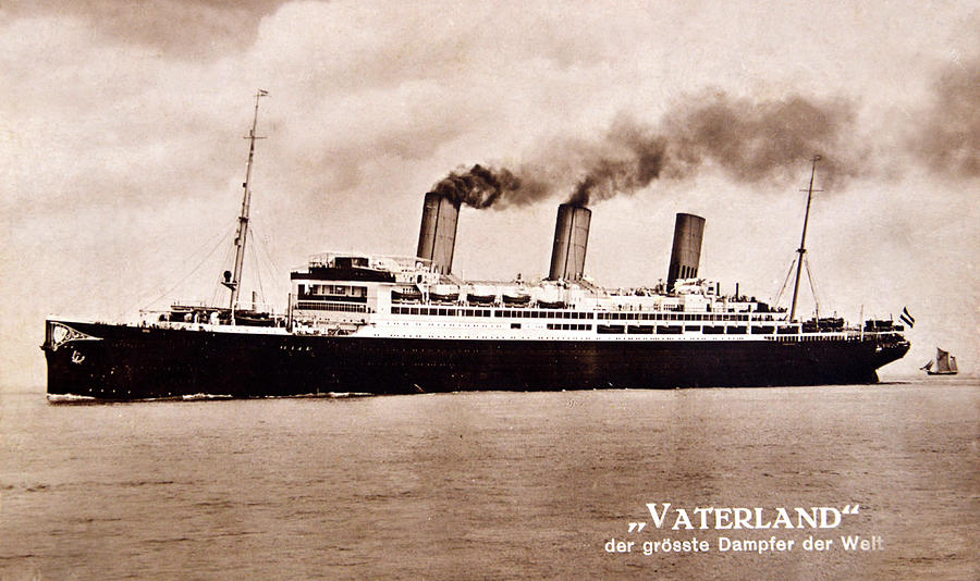 Vaterland And Leviathan 1916 Photograph