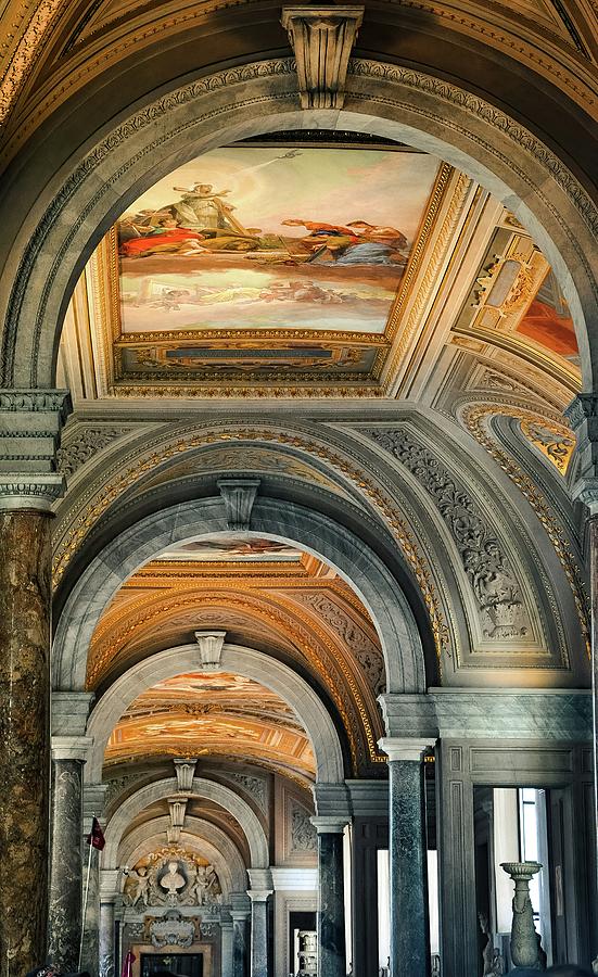 Vatican Arched Fresco Hallway Photograph by Rebecca Herranen