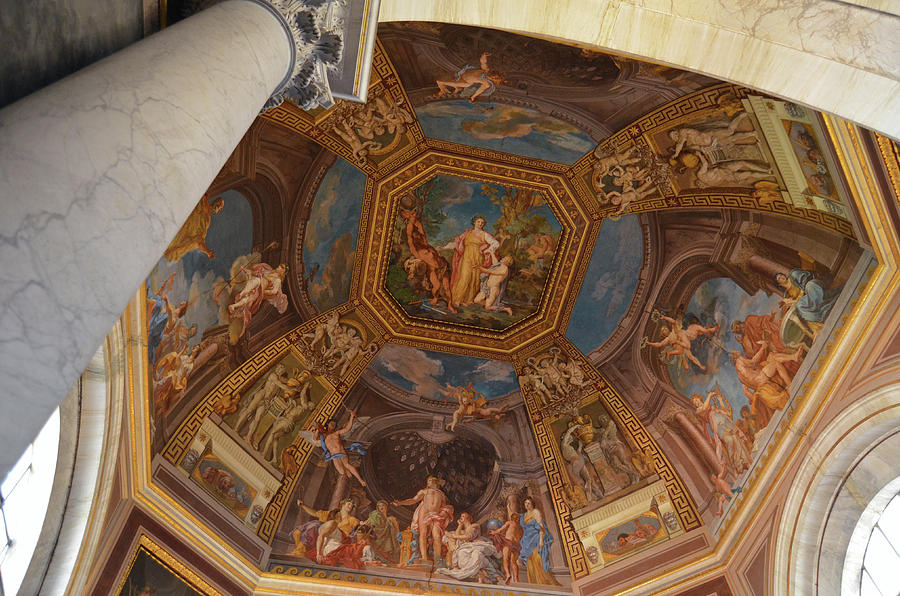 Vatican Museum Interior Dome Frescoes Photograph by Shawn OBrien