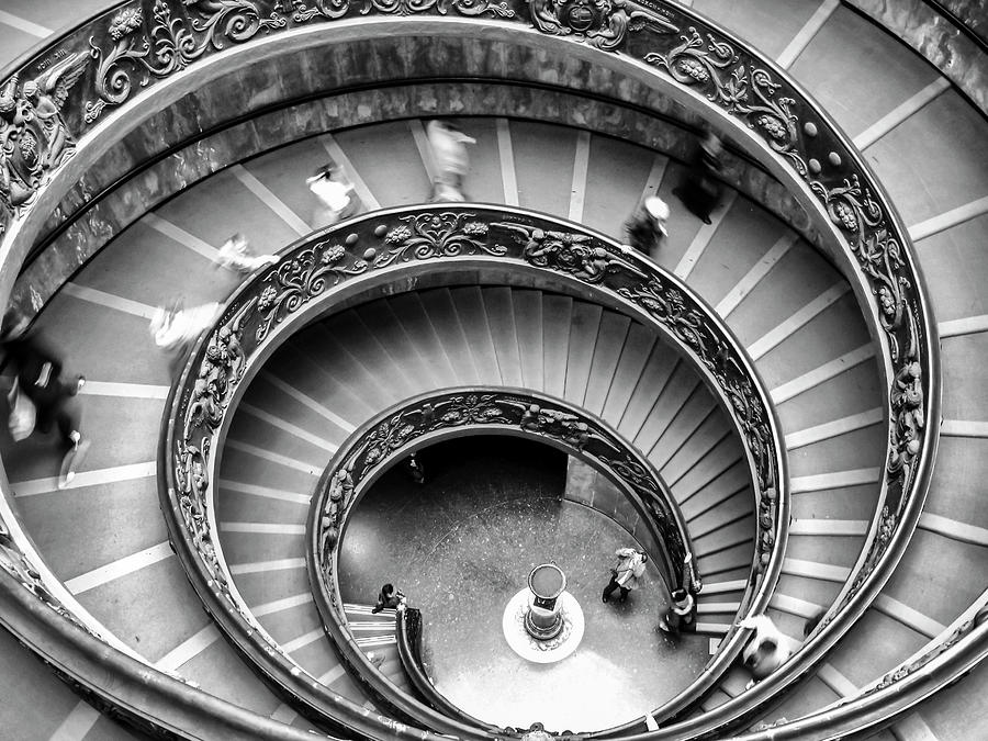 Vatican Staircase Photograph by Joseph S Giacalone