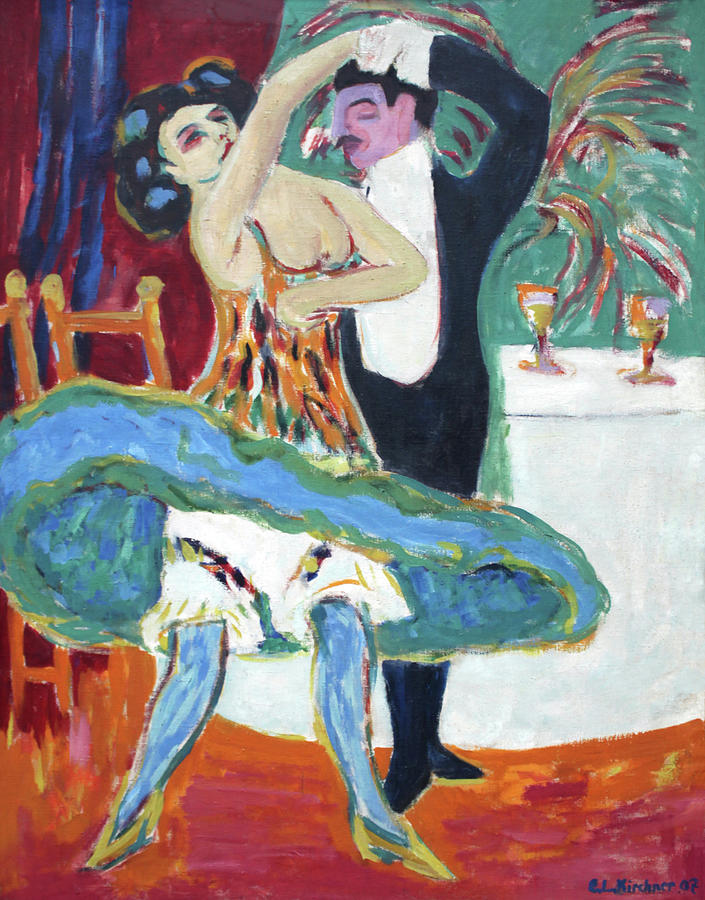 German Painting - Vaudeville Theater by Ernst Ludwig Kirchner