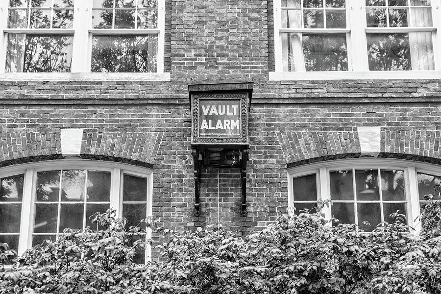 Vault Alarm black and white Photograph by Sharon Popek
