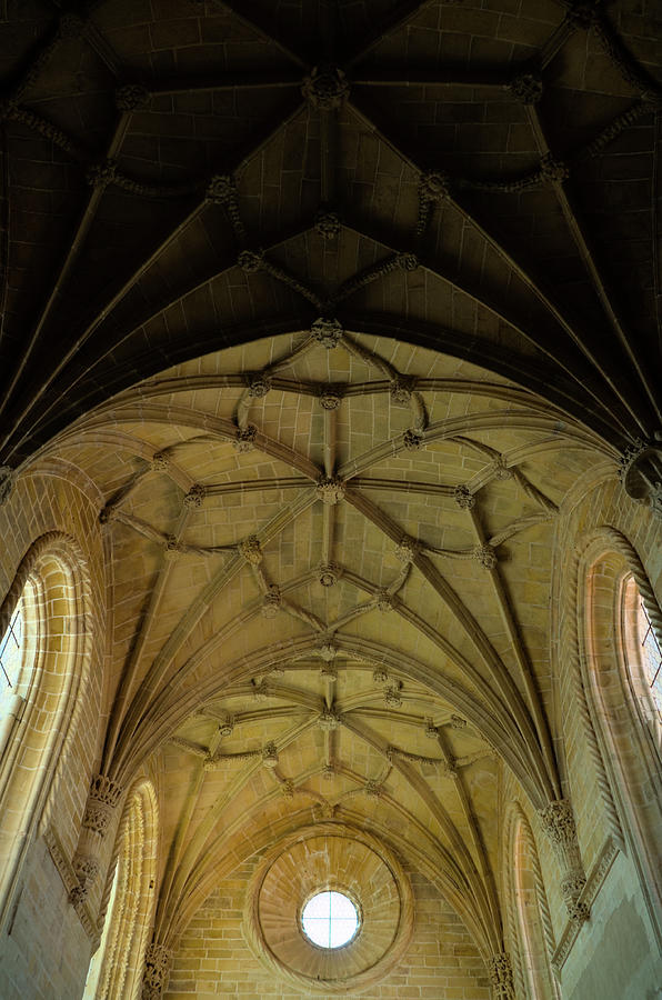 Vaulted Ceiling in the Convent of Christ. Tomar Photograph by Angelo DeVal