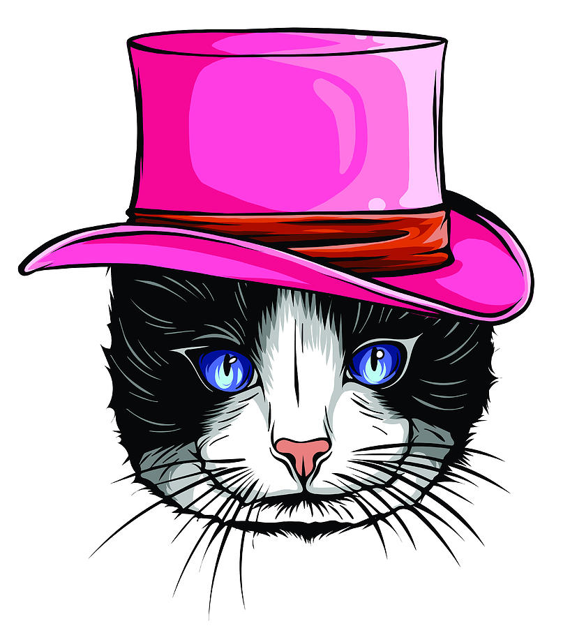 https://images.fineartamerica.com/images/artworkimages/mediumlarge/3/vector-animal-portrait-of-cat-in-tall-hat-dean-zangirolami.jpg