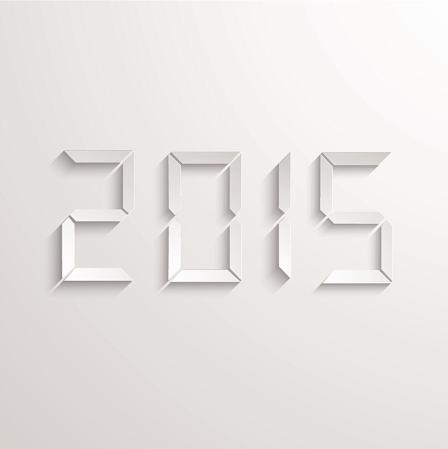 Vector modern new year 2015 background. Drawing by SoberP