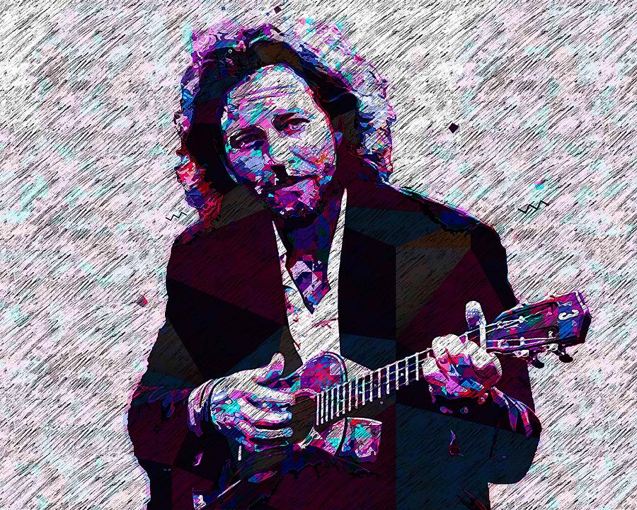 Vedder Eddie Pop Art Digital Art By Streich Roslyn | Fine Art America