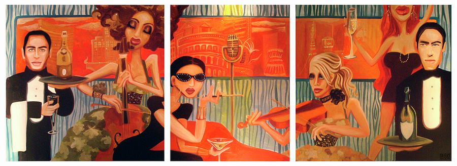 Vegas Nights Painting - Vegas Nights 2 by Nick San Pedro Vegas Nights Painting - Vegas Nights 2 by Nick San Pedro