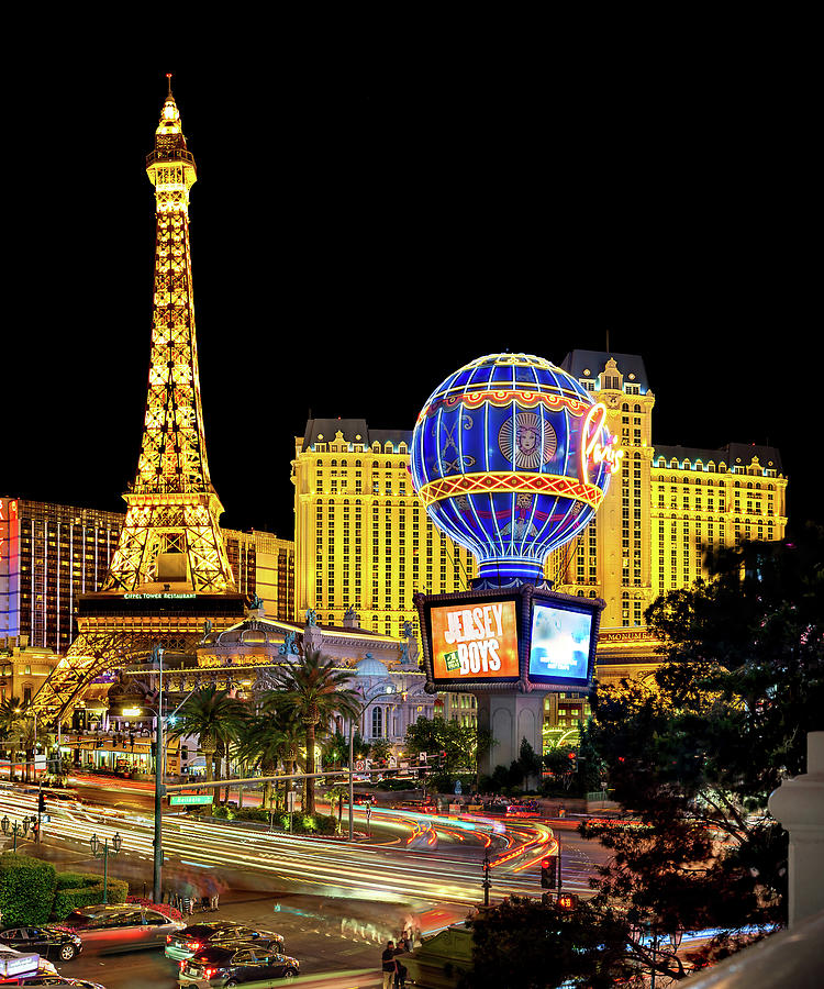 Eiffel Tower Photograph - Vegas Splendor Tryptich_3 by Az Jackson