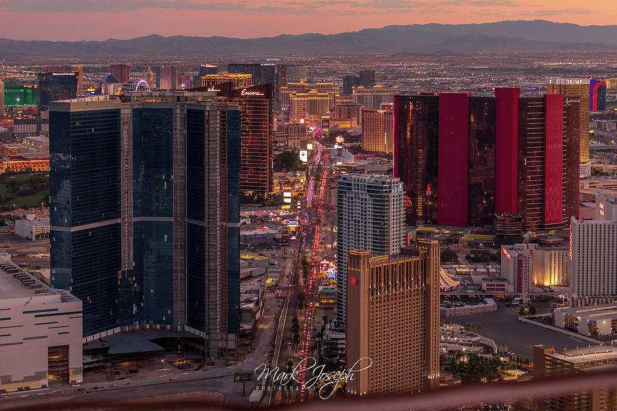 Vegas Sunset Photograph by Mark Joseph