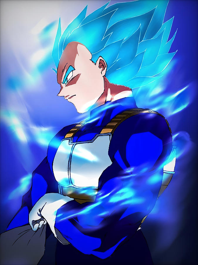 Vegeta ssj Blue Digital Art by Lac Lac - Fine Art America