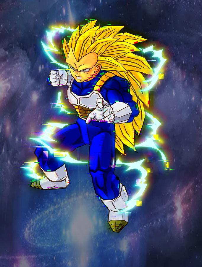 Vegeta Teleportation-Remastered Digital Art by Inmortalizeart - Pixels