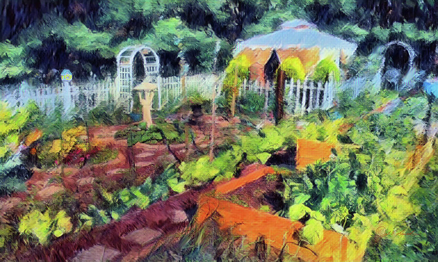Vegetable Garden Painting by Joel Smith