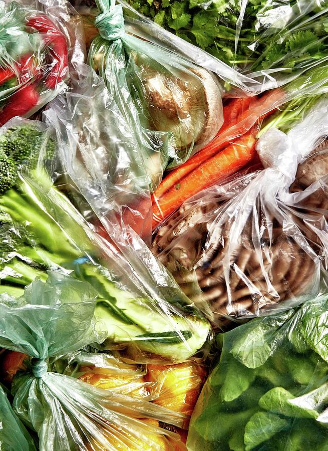Vegetables in Produce Bags Photograph by Alex Lau Vegetables in Produce Bags Photograph by Alex Lau