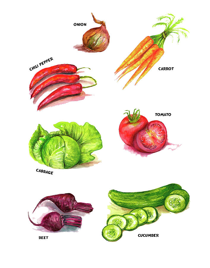 Vegetables Kitchen Art Painting