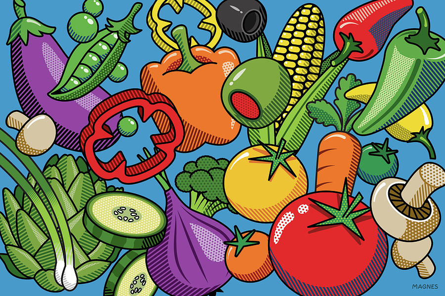 Vegetables Digital Art by Ron Magnes