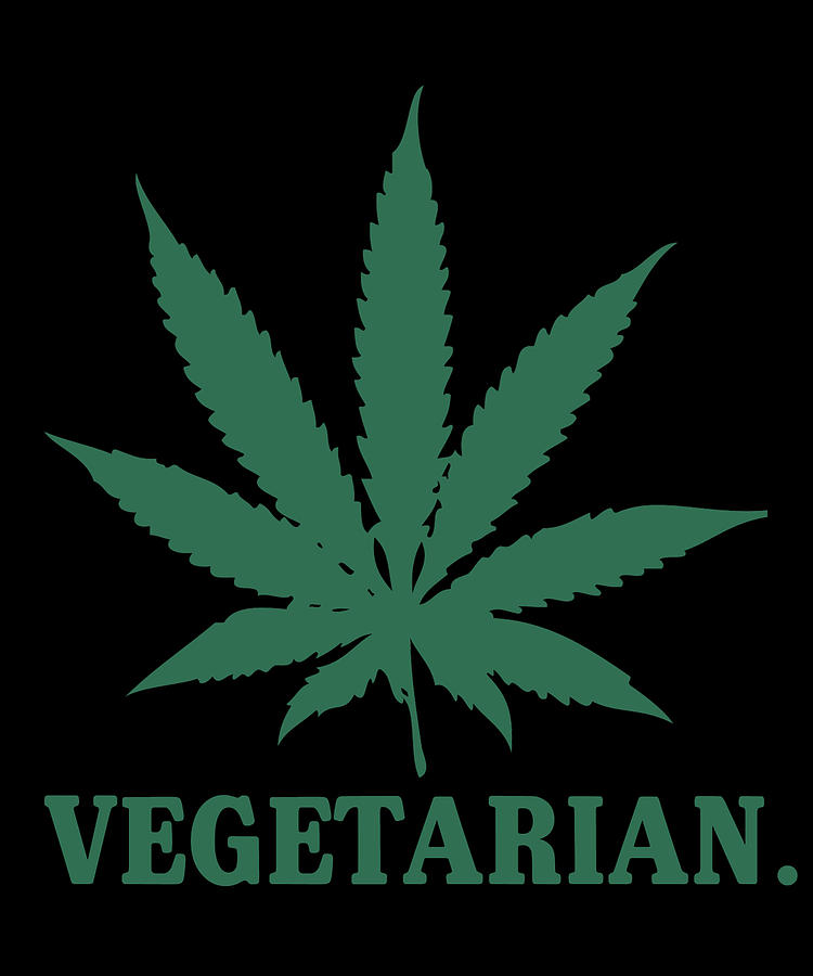Vegetarian Cannabis Weed Digital Art by Flippin Sweet Gear