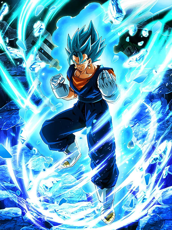 Vegito - The Blue Fusion Digital Art by William Stratton