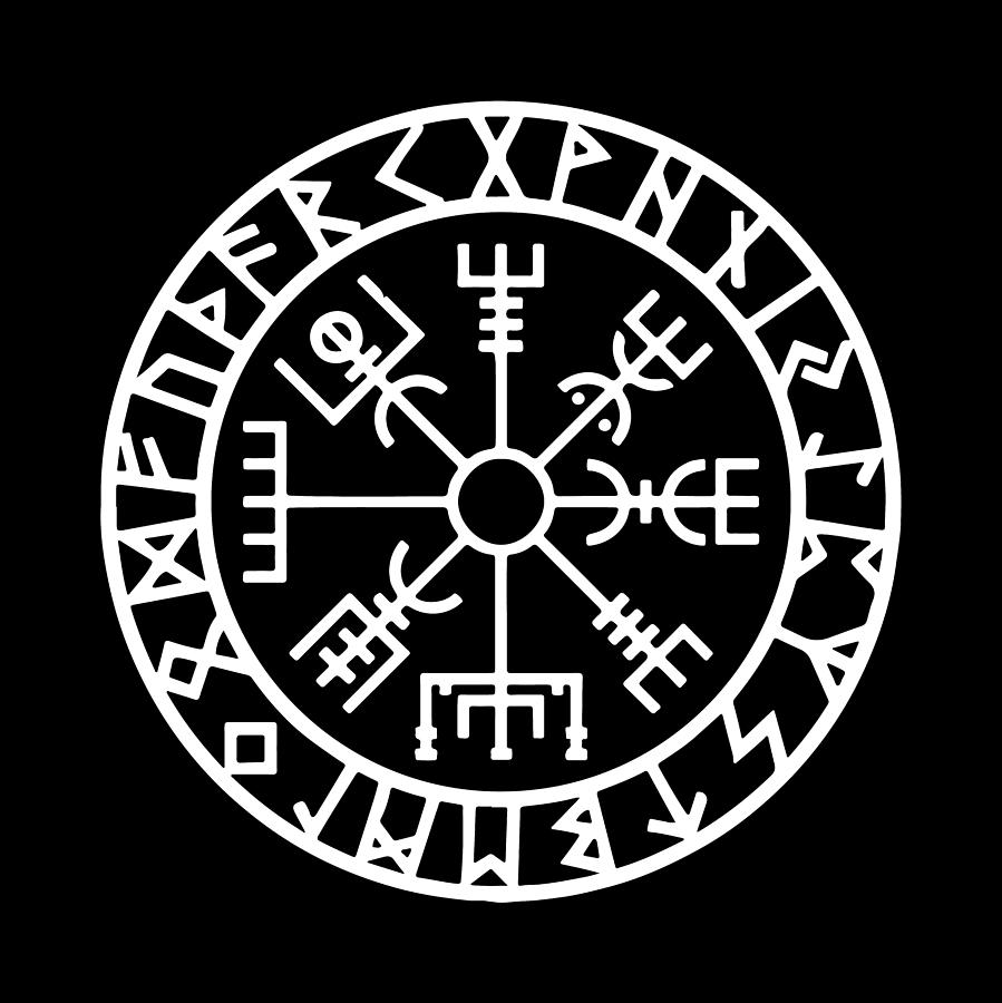 Vegvisir 3 Digital Art by Black Gryphon - Fine Art America