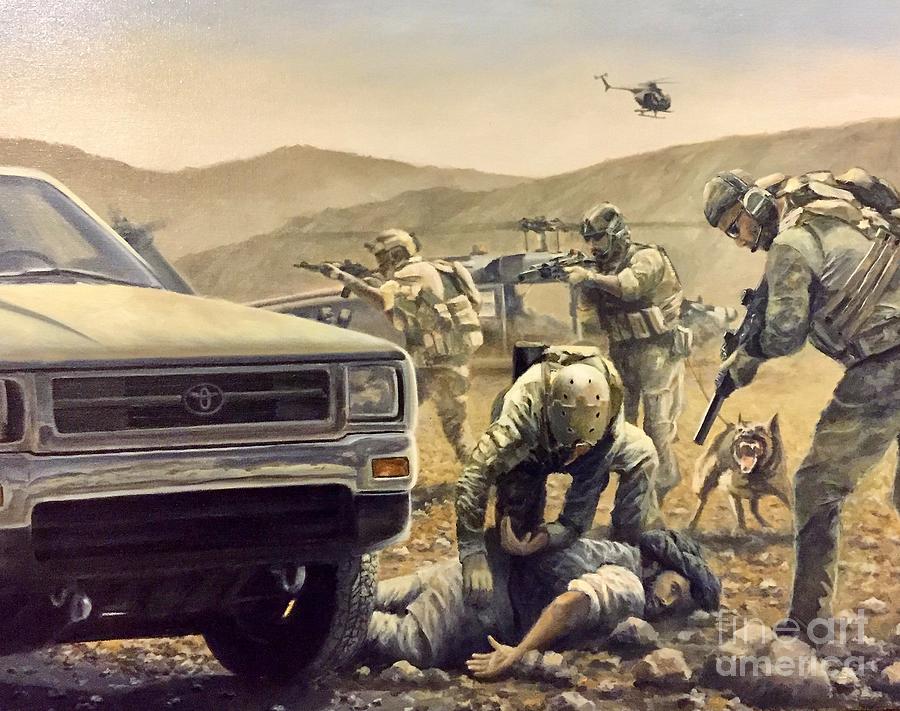 Vehicle Interdiction Painting by Stephen Roberson