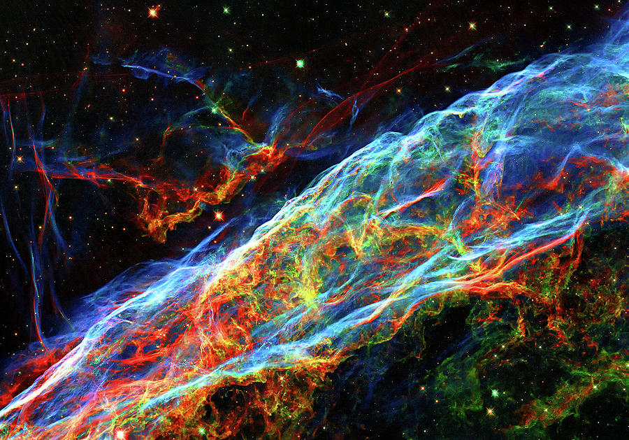 Veil Nebula Supernova Remnant Photograph By NASA Images