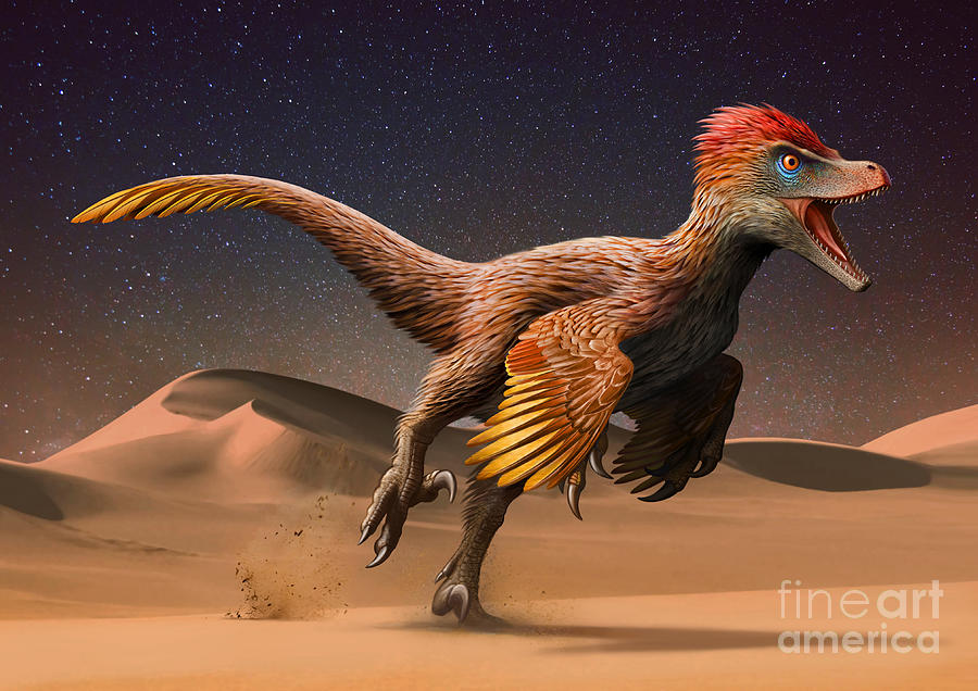 Deinocheirus Painting by Mohamad Haghani - Pixels