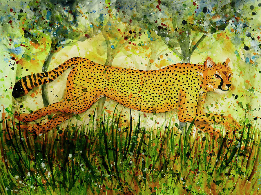 Wildlife Painting - Velocity by Simone Hester