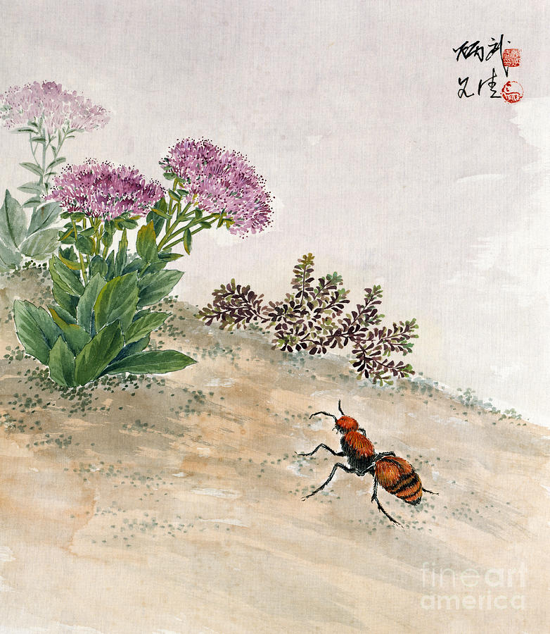Velvet Ant Painting by Yan Bingwu and Yang Wenqing