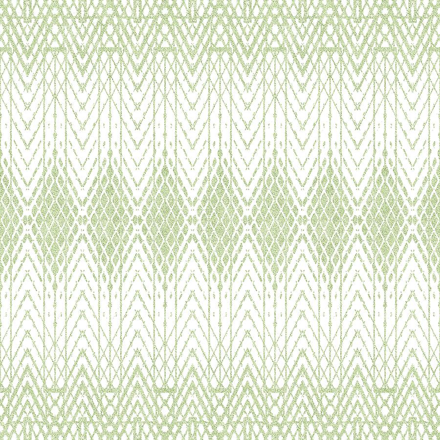 Velvety Snakeskin Pattern in Lime Green Digital Art by Patricia Keith