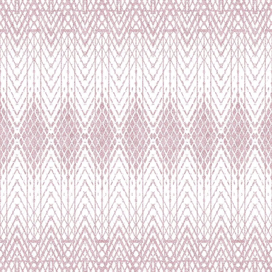 Velvety Snakeskin Pattern in Powder Pink Digital Art by Patricia Keith