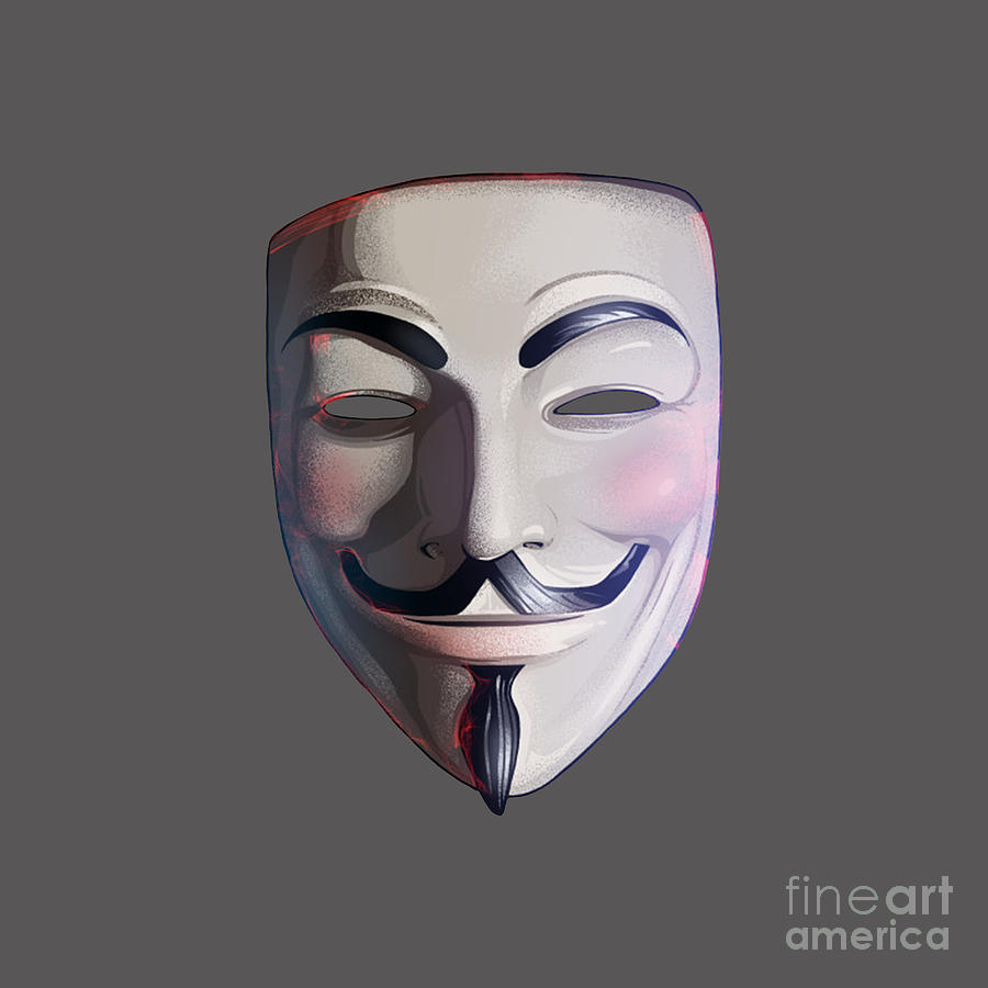 Vendetta Anonymous Mask Drawing by Natalia Namaga - Pixels