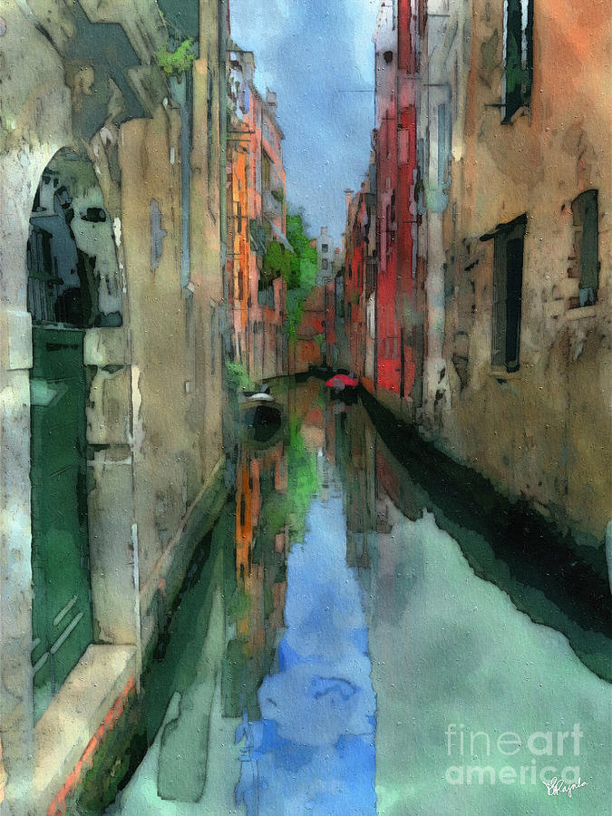 Venetian Canal 1 Digital Art by Diana Rajala