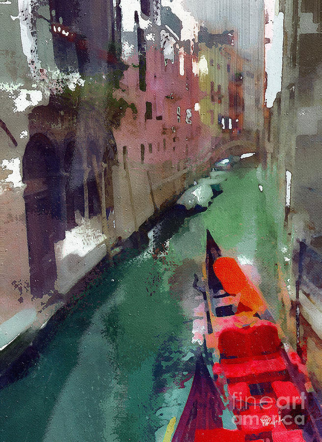 Venetian Canal 4 Digital Art by Diana Rajala