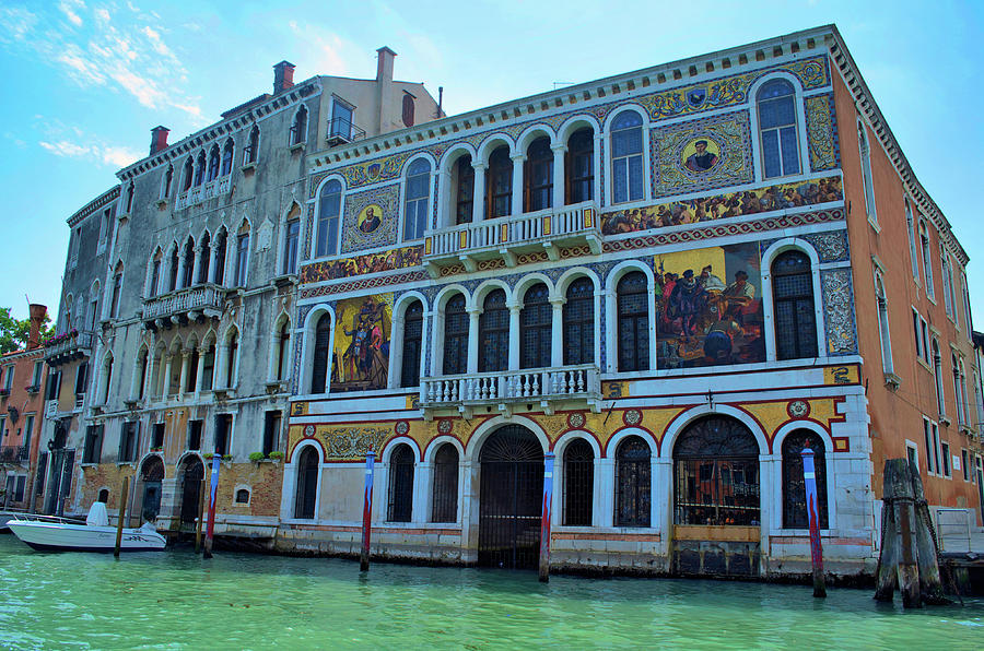 Venetian Canal House with Murals Photograph by Matthew DeGrushe