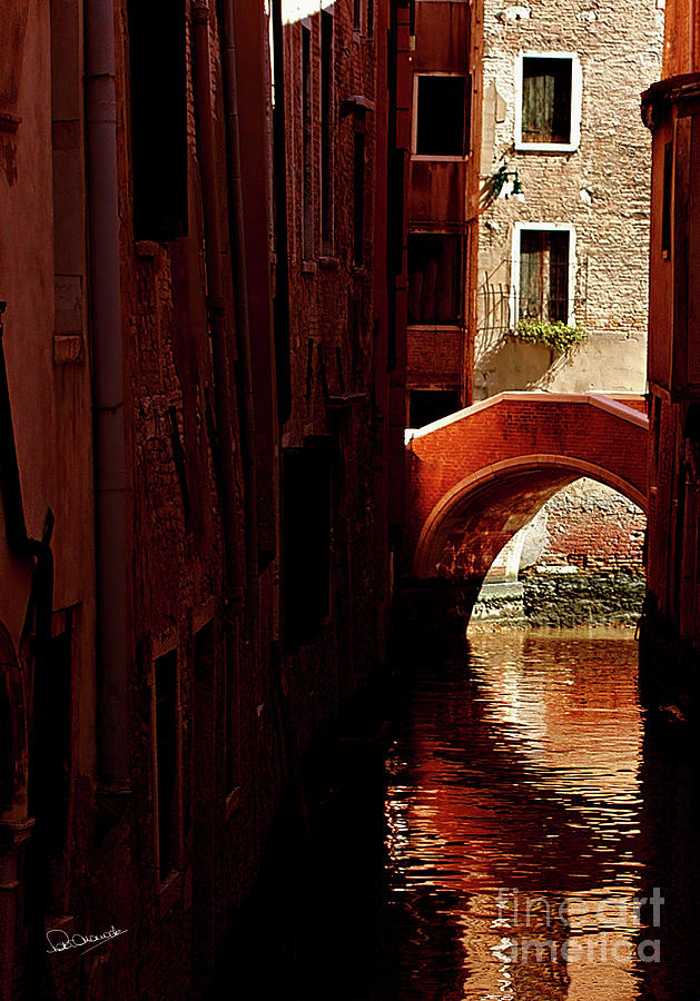 Venetian Mirror With Sunrise Scenes