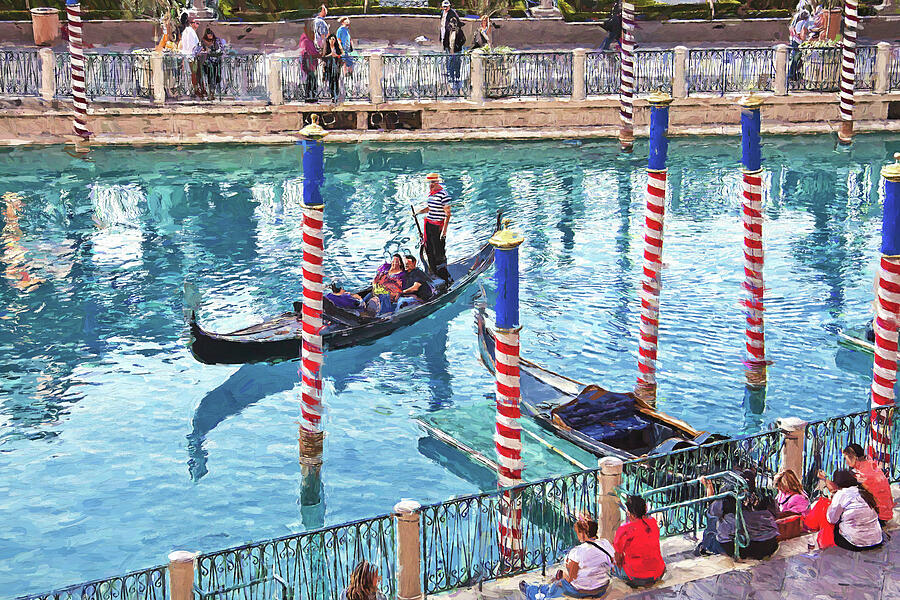 Venetian Las Vegas - Canal Grande - Painting Digital Art by Tatiana Travelways