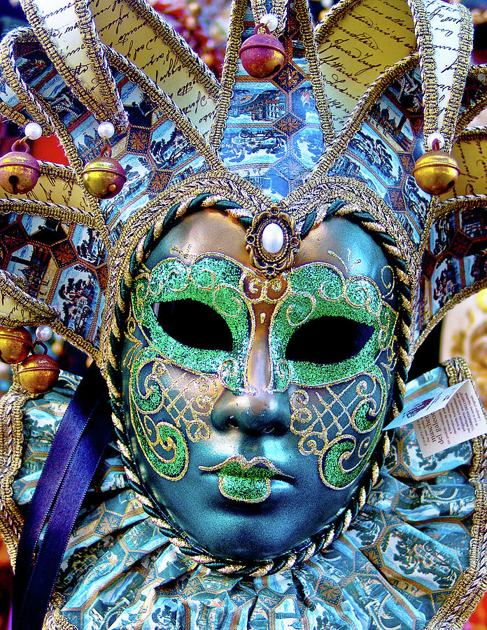 Venetian Mask - Venice, Italy Photograph by David Morehead