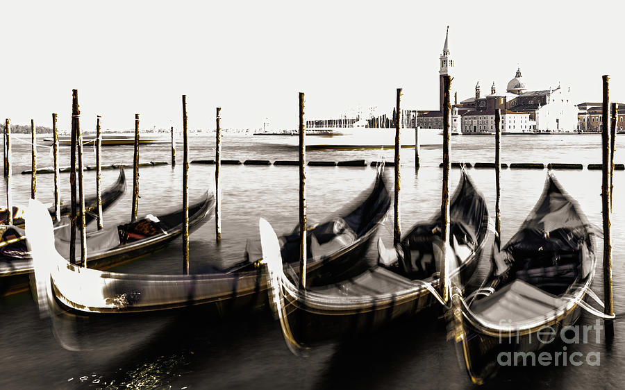 Venezia abstract monochrome Photograph by Lyl Dil Creations