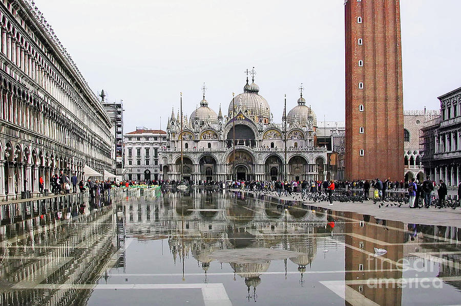 Venezia - San Marco - Reflections in S.Marco Square - Italy Photograph by Paolo Signorini