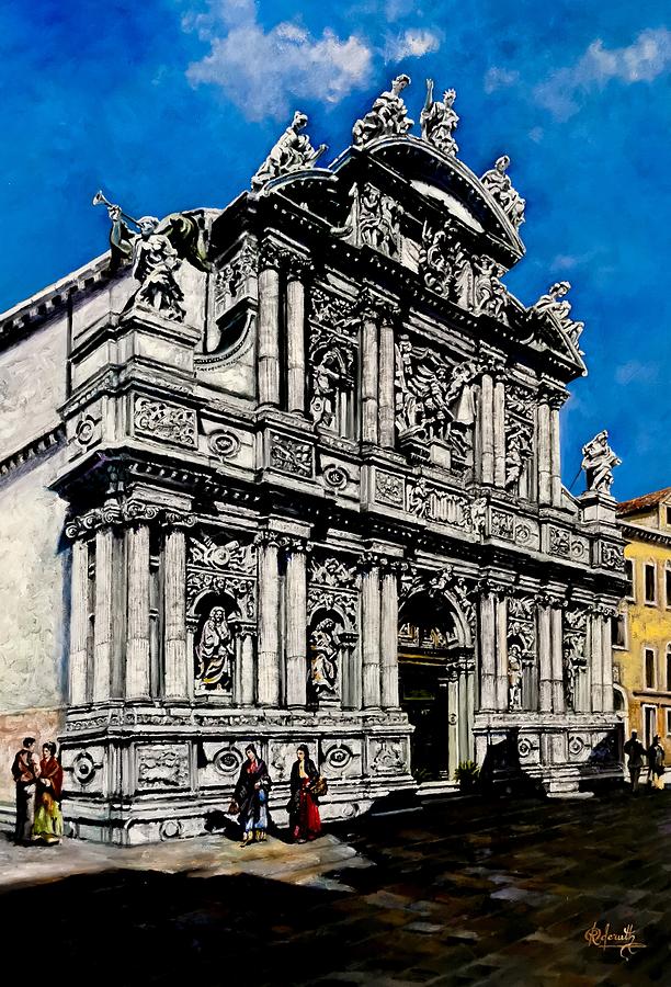 Venice architecture Painting by Raouf Oderuth