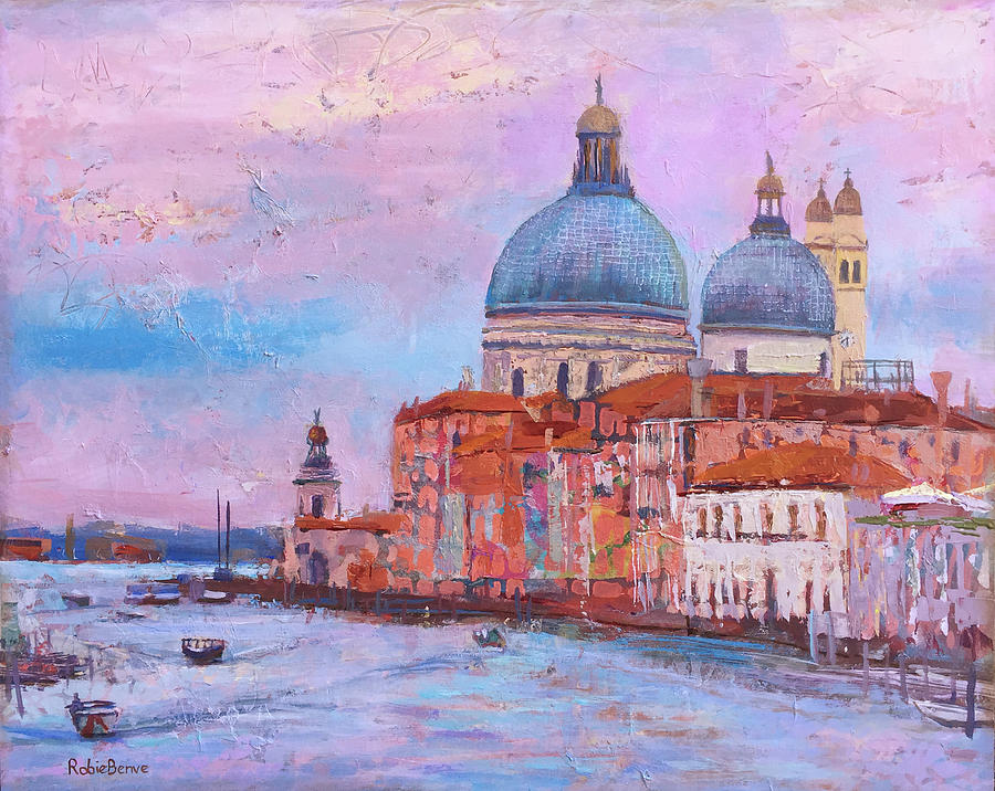 Venice at Dusk Painting by Robie Benve