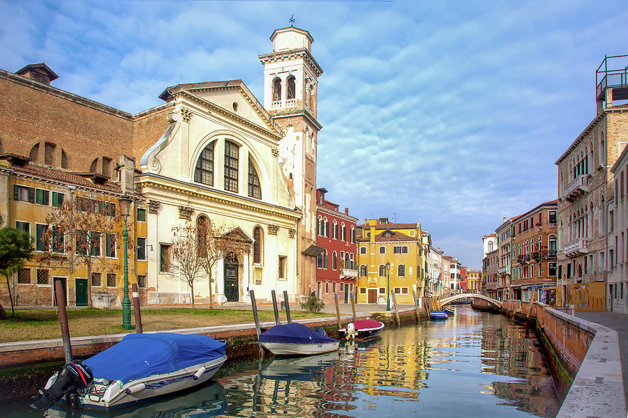Venice Back Canal  Photograph by Harriet Feagin